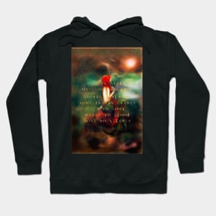 Little Mermaid illustration gold poetry Hoodie